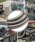 Heavy Duty Galvanized Steel Compression Spring Built Tough For Hydraulic Hose Shield and Silicone Tube Guard in workshop.
