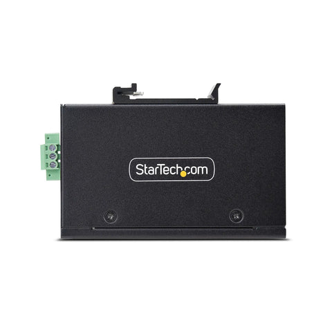 Side view of Unmanaged 5 Port Industrial Gigabit Ethernet Switch With DIN Rail Or Wall Mount IP30 Enclosure Operating Temperature -40 To 167F