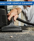 5 Gallon Wet And Dry Shop Vacuum With 3 Peak HP 65 CFM 16 Foot Reach Includes 8 Accessories With Cartridge Dry Filter And Foam Wet Filter VOC507PF used for car cleaning