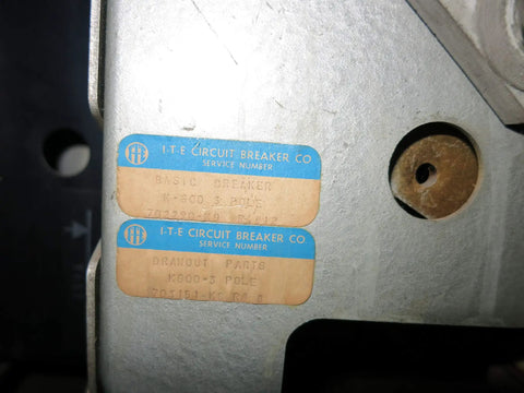 Built Tough K Line 600A Motor Operated Air Circuit Breaker Rated 480 V Ac And 600 V Ac labels on the unit.