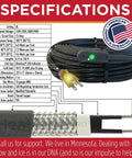 HeatTapePro Intelligent Commercial Grade Self Regulating Heat Cable With GlowCap For Ice Dam And Pipe Freeze Protection details