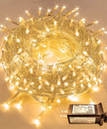 Warm White 300 LED Christmas String Lights With Clear Wire For Indoor Outdoor Use Waterproof Durable Eight Modes Including Sequential And Chase Effects For Steady Glow Plug In Fairy Lights For Christmas Tree Bedroom And Cozy Vibe Decor