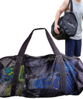 XL Mesh Dive Duffel Bag For Scuba And Snorkeling Gear Heavy Duty Travel Duffle That Carries Mask Fins Snorkel Wetsuit Regulator