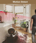 Hidden USB Charger Spy Camera With WiFi Live View 1080p HD Recording For Home Security And Baby Monitor showing motion detection in a room