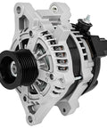 Beefy V6 3.5L 12V 130A High Output Alternator For Toyota Tacoma 2016-2021, side view showing 7-groove pulley and internal fan.