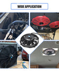 7 Inch Slim Push Pull Electric Radiator Cooling Fan With Universal Fit And High Performance 12V 80W Motor Kit Black for various uses