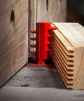 Finger Joint Router Bit With One And Three-Eighths Inch Diameter, Two Cutters, One-Half Inch Shank, Cut Depth Five Sixteenths Inch