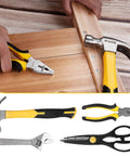 94 Piece Home And Auto Repair Tool Kit With Socket Wrench Set Pliers Screwdrivers And Mixed Hand Tools In Durable Toolbox Case