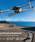 F11PRO 2 Drone With 6K Camera And 3 Axis Gimbal Stabilizer, Dual Batteries flying over scenic landscape with long-range transmission.