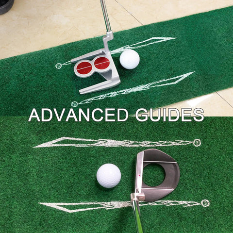 Indoor Golf Putting Mat With Ball Return For Home Office Practice Realistic True Roll Green Surface With putters and ball