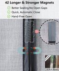 Tall Magnetic Screen Door Upgrade With 42 Strong Magnets For 38x98 Retractable Fiberglass Mesh detail showing magnet strength
