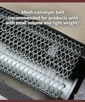 Heavy Duty 220V Heat Shrink Tunnel Machine With Continuous Net Conveyor For POF PVC Film Packaging mesh conveyor belt for lightweight products.