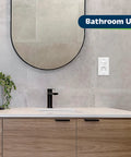 Bathroom with Motion Sensor Switch With PIR Detection No Neutral Needed Occupancy And Vacancy Modes 150W Dimmable LED Easy Install