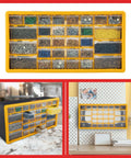 30 Drawer Plastic Small Parts Organizer Yellow Desktop Or Wall Storage For Hardware, Crafts, Garage Or Classroom Keep It Neat With Stackable Drawers And Clear Compartments