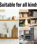 Heavy Duty Floating Shelf Brackets 6 Inch Mantel Mounts Built To Last in kitchen, storage, and mantle settings.
