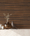 Dark Brown Peel And Stick Floor Tiles 6x36 Inch Waterproof Vinyl Planks Self Adhesive Wood Look Flooring for home interiors