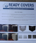Vented Interlocking Radiator Cover Tiles Set For Home And Office, No Tools Needed, packaging showing before and after installation.