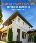 Savage Insect Killer Fogger With Odor Neutralizer sign instructing to wait 2 hours before re-entering treated area of home.