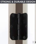 Oil Rubbed Bronze Door Hinges 36 Pack 3.5 x 3.5 Inch Interior Hinges With Five Eighths Inch Radius Corners Heavy Duty Replacement Hinges