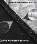 Close-up of Heavy Duty Waterproof Kids Picnic Table Cover with Oxford material and internal seam waterproof strip.