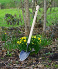 American Mini Shovel With Drop Grip Handle For Rocks And Roots Boron Steel Head Slices Dense Clay Soil Ultra Durable Garden Tool in a garden