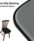 Four Pack Non Slip Dining Chair Cushions Set U Shaped Indoor Seat Pads 15 By 16 Inches Plush Breathable Fabric Black