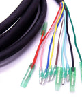Durable 16.4Ft 10 Pin Main Wire Harness For Outboard Engine Remote Control Box 703, colorful cables close-up