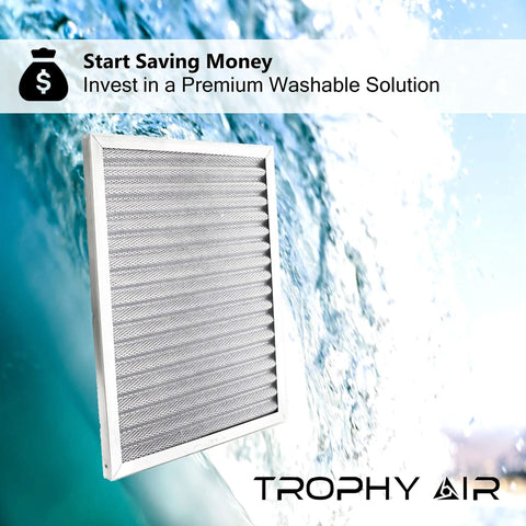 16x20x1 MERV 8 Washable Furnace Filter With Electrostatic Tech Lifetime HVAC Filter High Dust Holding Capacity
