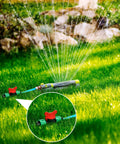 1/2 Inch Universal Drip Irrigation Shut Off Valve Set For Tubing Coupling Locking Fittings in sprinkler system on lawn