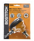 Ultra Lightweight Palm Nailer Mini Impact PN50 in packaging with rubber grip, 360 degree swivel air fitting, front exhaust shown.