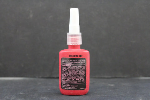 Back view of GM High Temperature High-Strength Thread Locker 10 ml, Permanent Bolt Locking Compound For Hot Engine Conditions