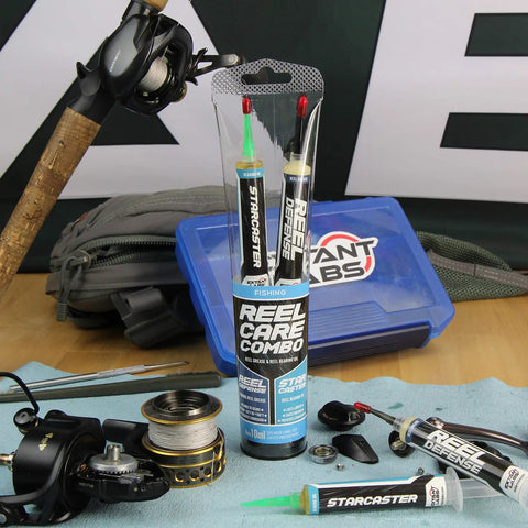 Reel Care Oil And Grease Kit With Two 10ml Syringes For Spinning And Baitcasting Reels, Works In Freshwater Saltwater Hardwater, Low Temp Performance -50F/-40C, All Weather Reel Maintenance For Smoother Casting And Longer Gear Life. Fishing reel care combo with two 10ml syringes