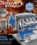 Hands On 4 Cylinder Engine Kit For STEM Lovers With Working Pistons Valves Belts And LED Lights DIY Model Engine Construction Toy