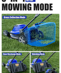 40V 16 Inch Brushless Electric Cordless Lawn Mower For Small Yards With Easy Start, Quiet Operation, And Wide Cutting Path For Quick, Hassle Free Lawn Care That Makes Mowing A Breeze, 3-in-1 modes