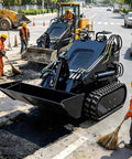 All Terrain Rubber Tracked Skid Steer Loader With Heavy Duty Build And High Flow Hydraulics For Farm Work on road maintenance