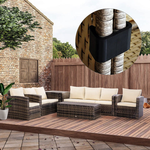 Outdoor Sectional Sofa Clips Set Of 10 Windproof Wicker Furniture Connectors For Patio Modular Couches Keep Sections From Shifting