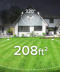 Motion Sensor Outdoor LED Flood Light 25W 320 Degree Wide Angle 3000LM 5000K Cool White Dusk Till Dawn Security Light 4 Modes