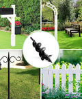 Heavy Duty Garden Auger Drill Bit Shredding Rocky Clay Dirt Like Hot Butter shown in a garden setting with various landscaping features.