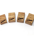 Hella Solid Floating Tremolo Setup Blocks For Quick Guitar Tuning And Deck Leveling Zero Hassle Premium Luthier Gear Strat Style Bridge Stabilizer Wedges, 4 mahogany blocks.