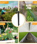 Heavy Duty One-Half Inch Irrigation Tubing Anchor Stakes Six Inch Long, 32-Pack for securing hoses in lawns, beds, planters.