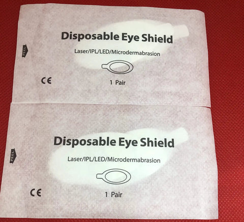 Premium Disposable Laser And Ipl Led Eye Shields Pro Grade Cosmetics Safety Pads Od7 Uv Blocking Heavy Duty Spa Facial Treatments 50 Pairs Black Straight Up Client Protection The Real Deal - Eye shield packaging layed flat.