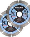 Heavy Duty Segmented Diamond Saw Blade For Smashing Through Tile Concrete Granite And Stone Holds Razor Edge Forever Two Pack Fast Smooth Masonry Cuts 4.5 inch