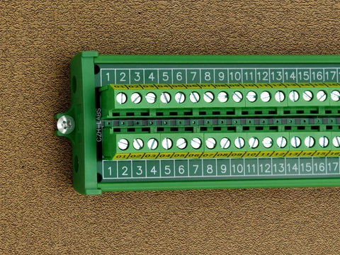 Beefy Heavy Duty Screw Mount Terminal Block Distribution Module, 30 Position, 24A Per Channel At 400V, 5.0mm Pitch