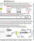 Measurement guide for Through Axle Trainer 147 For Roaddisc Rear Wheel Set With M12 1.0 1.5 1.75 Variants.