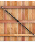 6 Ft Telescoping Gate Brace For Wood Fences, Anti Sag Gate Hardware Kit With Adjustable 40 To 74 Inches, Black Finish