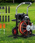 Heavy Duty 450W Electric Drain Cleaner Smashes Stubborn Blockages Fast With 100 Foot Steel Cable Sewer Snake Rooter Tool parts and accessories.