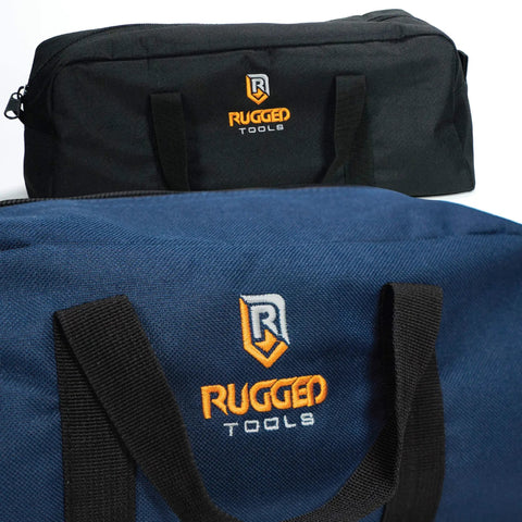 Two Tote Style Tool Bags Set For Pros And DIYers Includes Small And Medium Organizers Pro Grade Electrician Plumbing HVAC