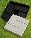 4 Piece Concrete Molds Set For DIY Patio Pavers And Labyrinth Pathmaker Slab Stones Reusable Plastic Molds For Walkways