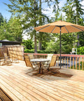 Heavy Duty Patio Umbrella Holder Built From Steel With Fully Welded Construction For Maximum Stability, outdoor deck view