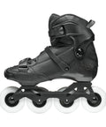 Black Crossfire Slalom Inline Skates For Adults Urban Performance Gear with Canting Cuff, Plush Padding, 45 Micro Adjustable Buckle